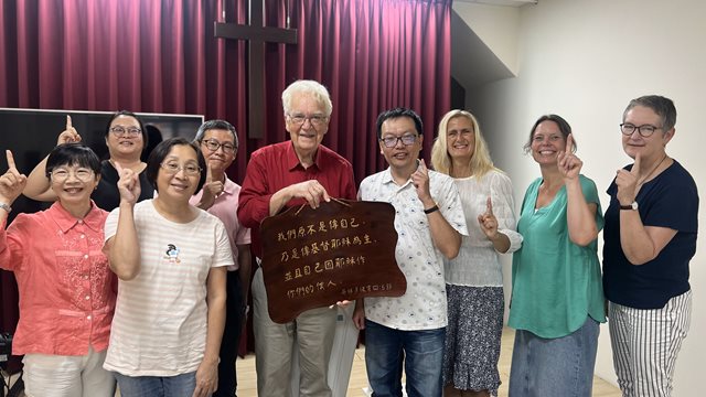Besøkte søsterkirke på Taiwan