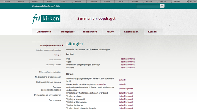 Finn gudstjenesteressurser på nett 