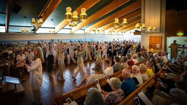Urframføring av pinsemessen Himmelregn 
