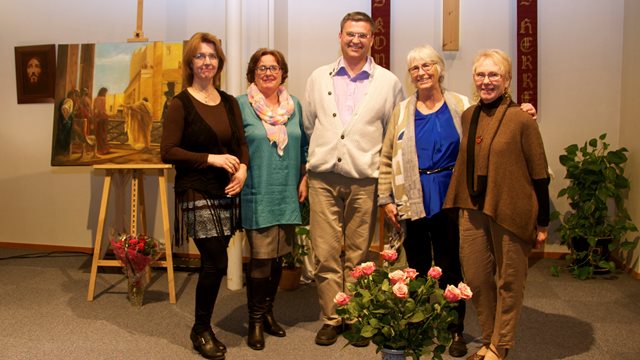 Påskeutstilling i Skien Frikirke 