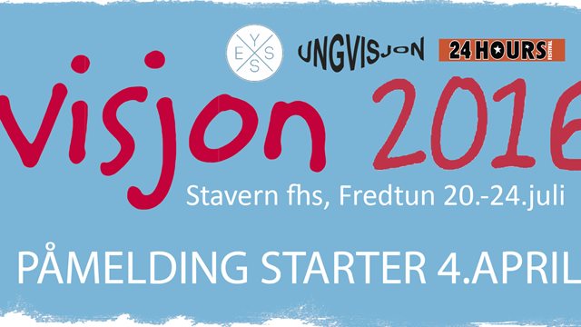 Visjonspåmeldingen er i gang!